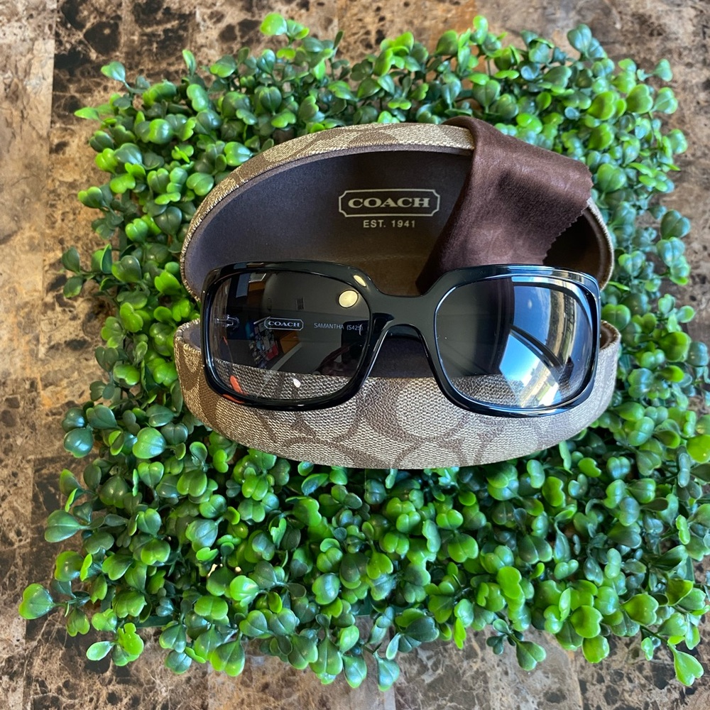 EUC Coach Black Sunglasses with Case